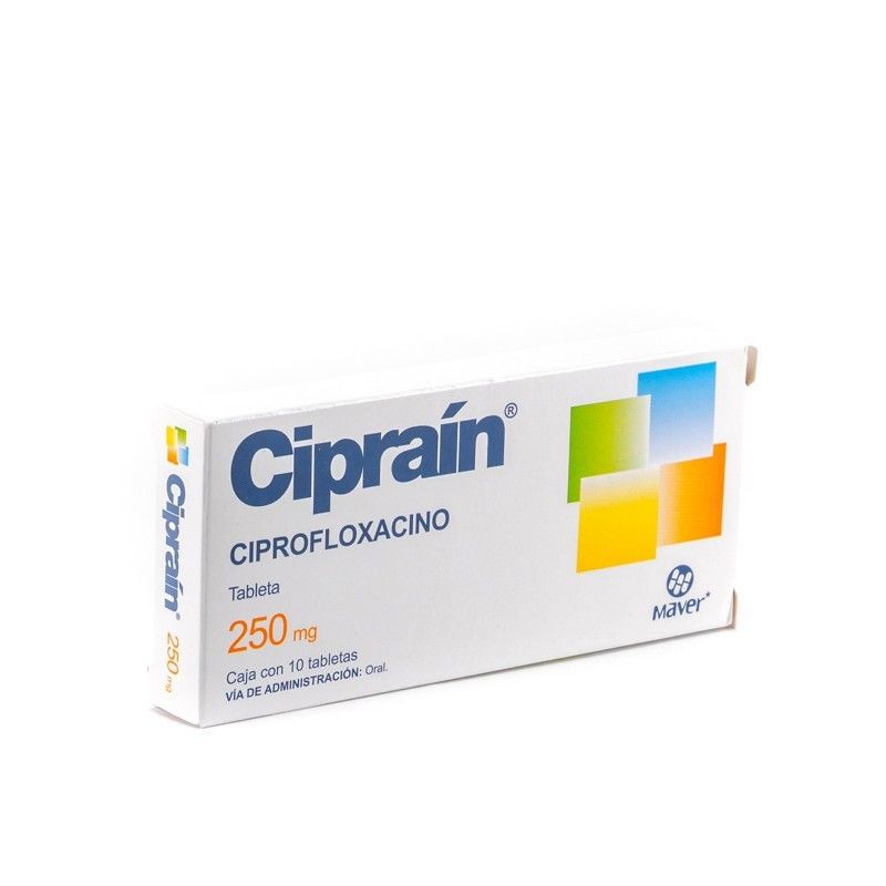 CIPRAIN c/10 TABS. 250 MG.