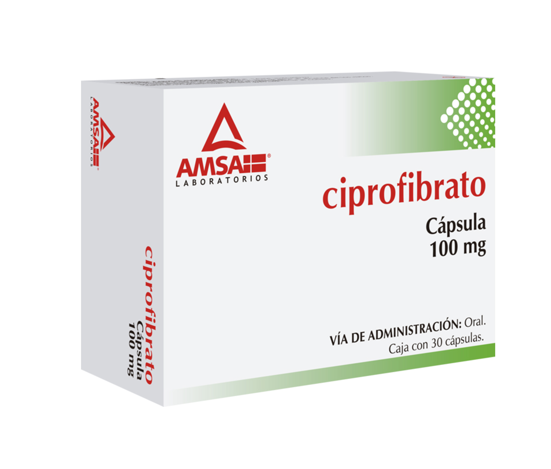 CIPROFIBRATO (AMSA) C/30 CAPS. 100 MG.
