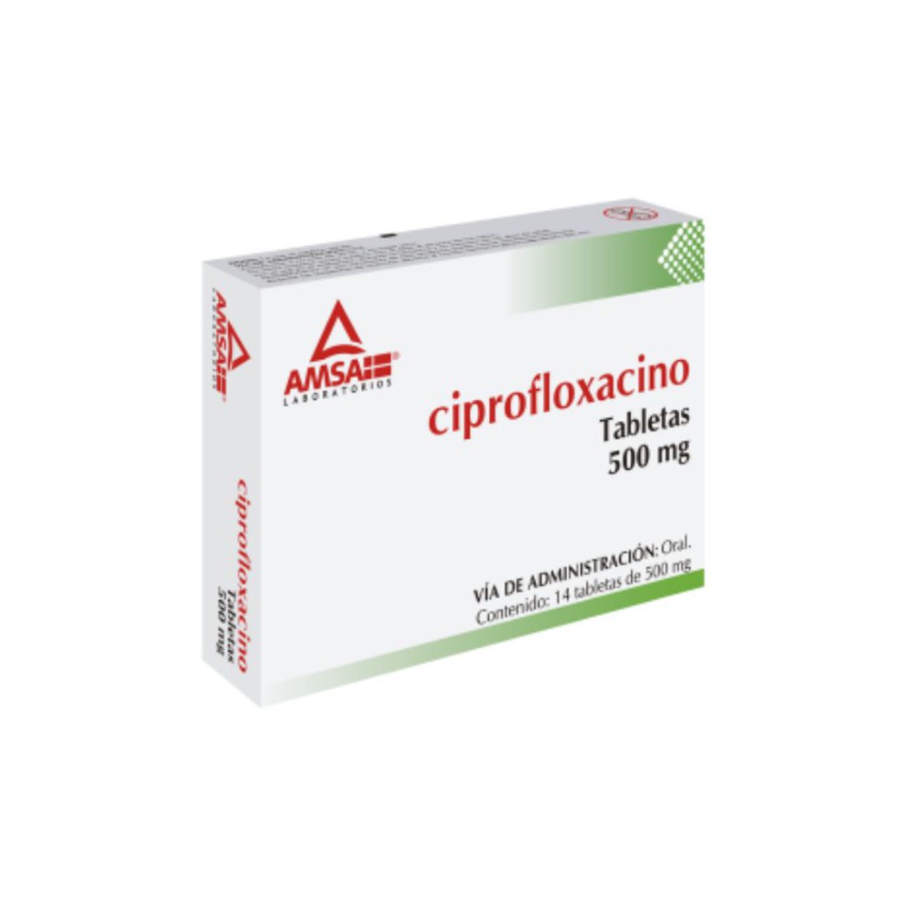 CIPROFLOXACINO (AMSA) C/14 TABS. 500 MG.