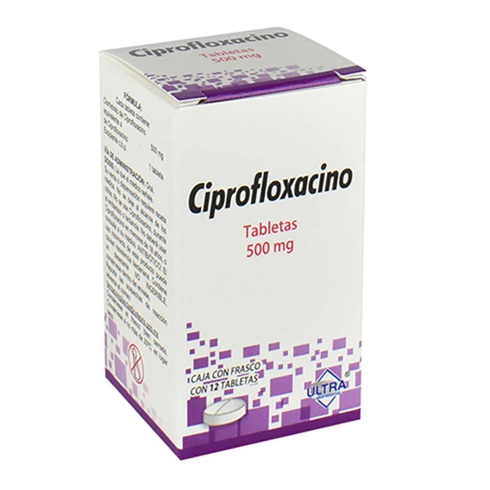 CIPROFLOXACINO (Ultra) c/12 TABS. 500 MG.
