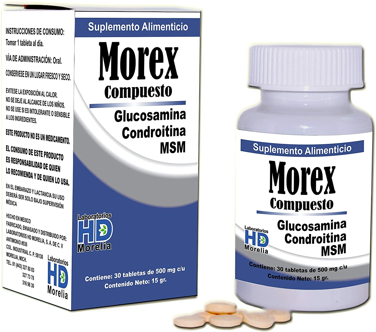 MOREX Compuesto c/30 TABS. 500 MG.