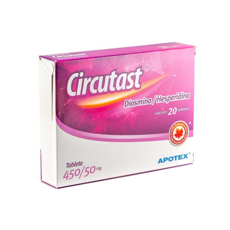 CIRCUTAST C/20 TABS. 450/50 MG. (Diosmina+Hesperidina)