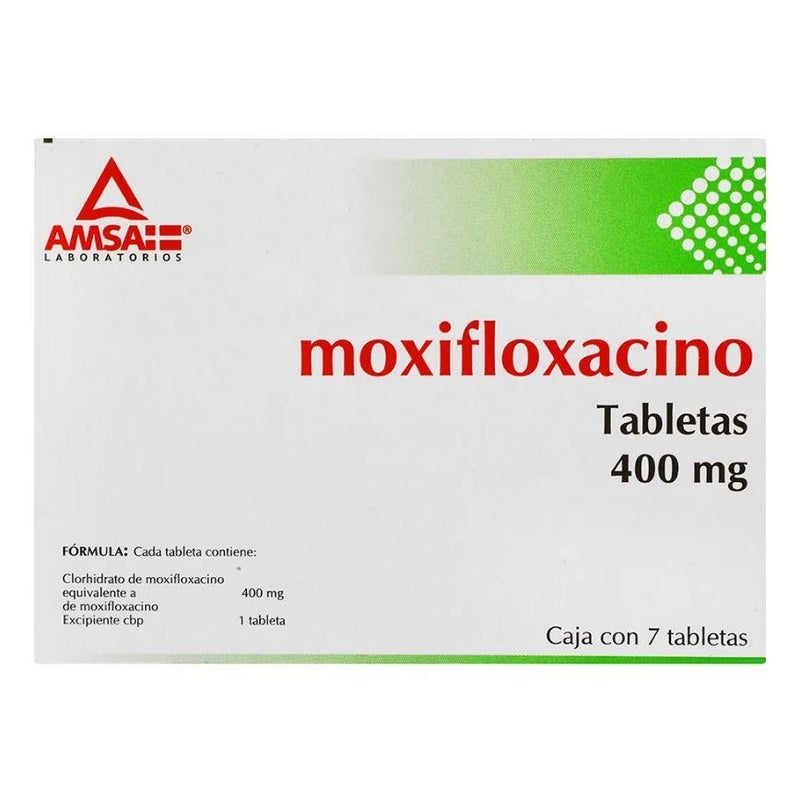 MOXIFLOXACINO (AMSA) C/7 TABS. 400 MG.