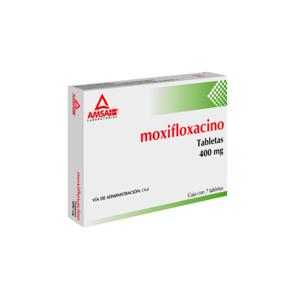 MOXIFLOXACINO (Camber) c/7 TABS. 400 MG.