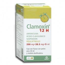 CLAMOXÍN 12H SUSP. Pediátrico Fco. 40 ML. 200-28.5 MG/5 ML.