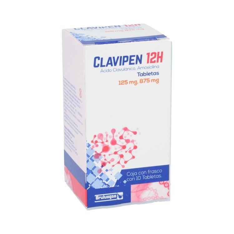 CLAVIPEN 12H c/10 TABS. 875/125 MG.