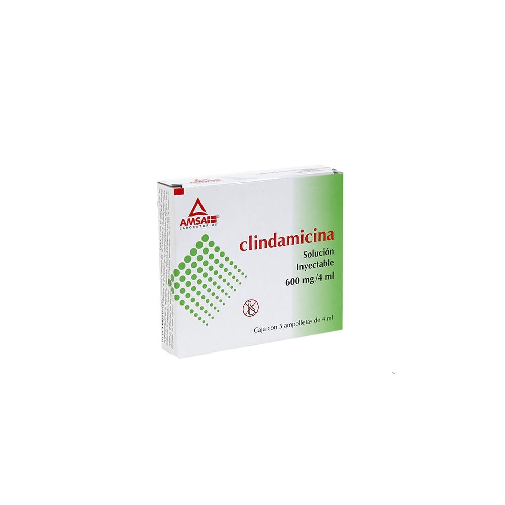 CLINDAMICINA (Amsa) Sol. Iny. c/5 AMPTAS. 600 MG/4 ML.