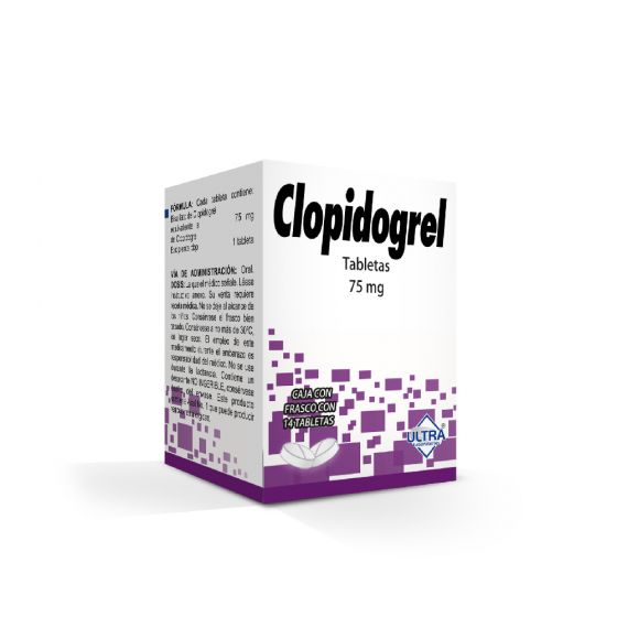 CLOPIDOGREL (Ultra) c/14 TABS. 75 MG.
