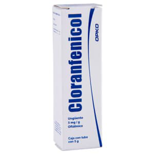 CLORANFENICOL (Opko) UNGÜENTO OFTÁLMICO Tubo 5 G. 5 MG/1 G.