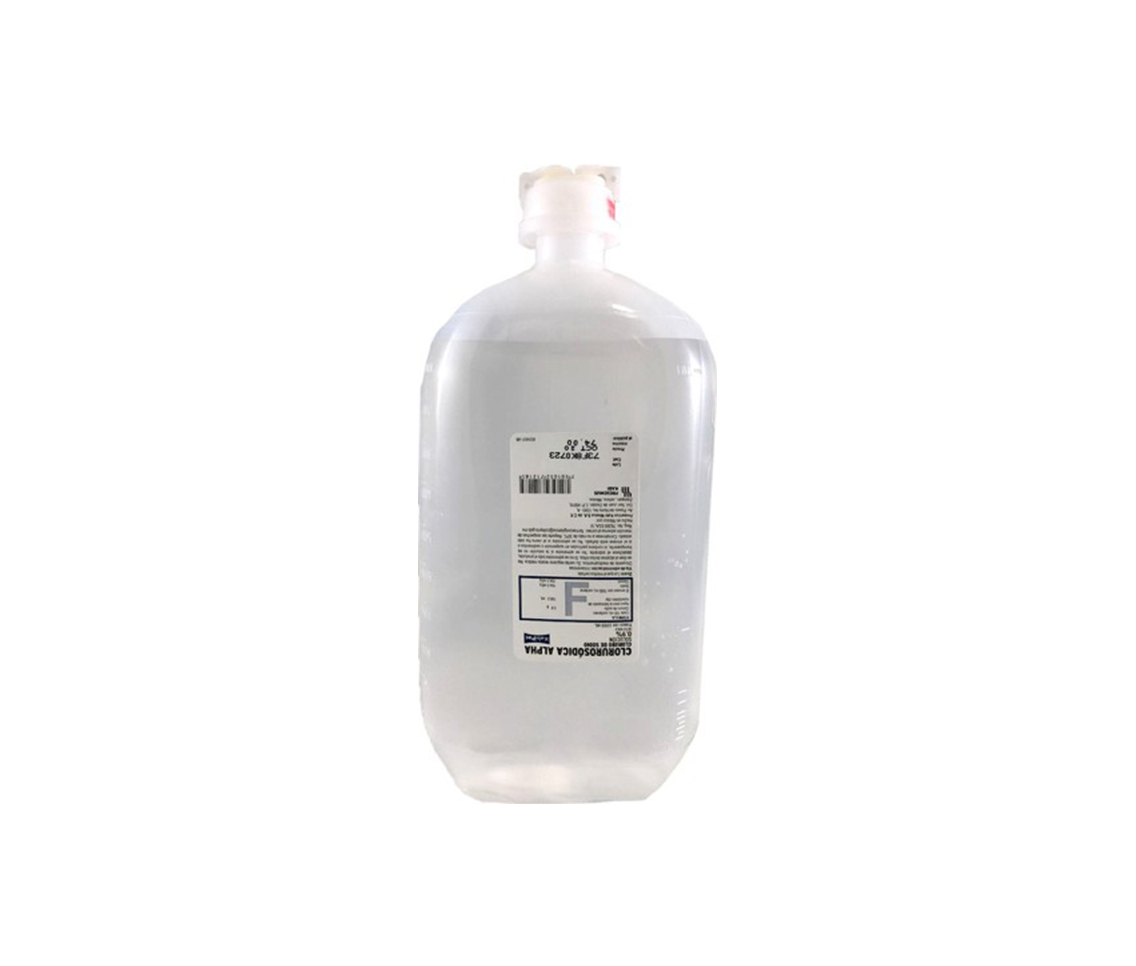 CLORUROSÓDICA ALPHA SOL. INY. 0.9% FCO. 500 ML.