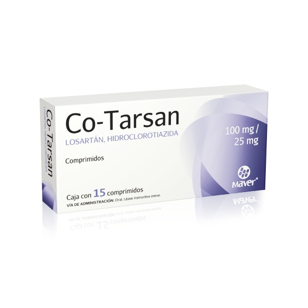 CO-TARSAN c/15 COMPS. 100/25 MG.