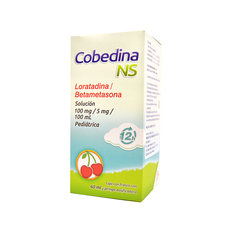 COBEDINA-NS 12H SOL. Pedtca. Fco. 60 ML. 100-5 MG/100 ML.