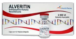 ALVERITIN Sol. Iny. c/6 FCOS. AMP. 4000 UI/1 ML. eritropoyetina