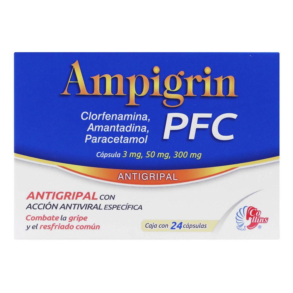 AMPIGRIN PFC Cja. c/24 CAPS. 3/50/300 MG.