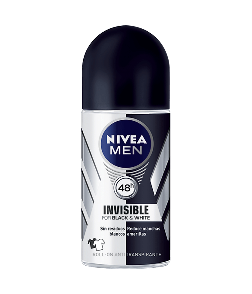 NIVEA MEN Roll-On Antitranspirante Black&White 72H Fco. 50 ML.