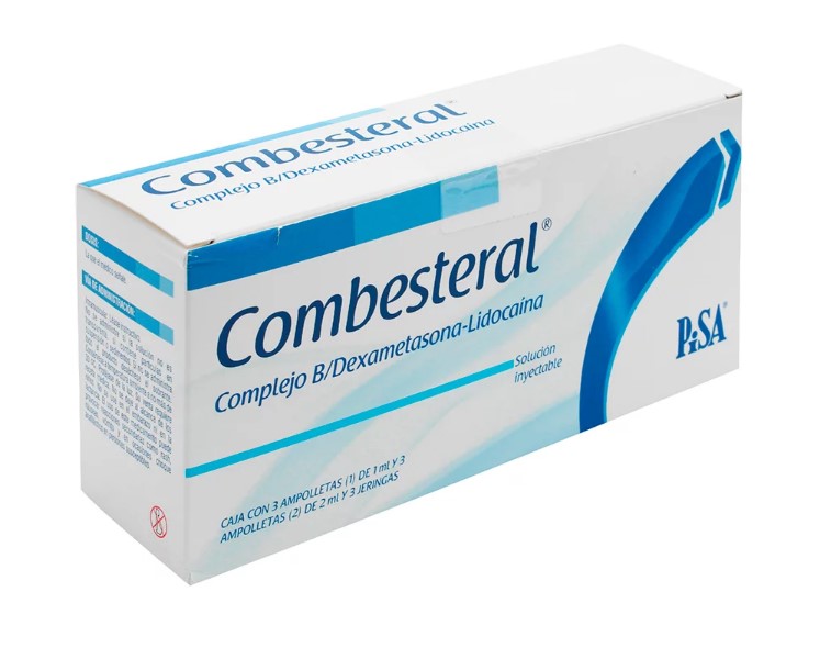 COMBESTERAL Sol. Iny. c/6 AMPTAS. (1-2) 100-100-5-4-30 MG/3 ML. y 3 Jgas.