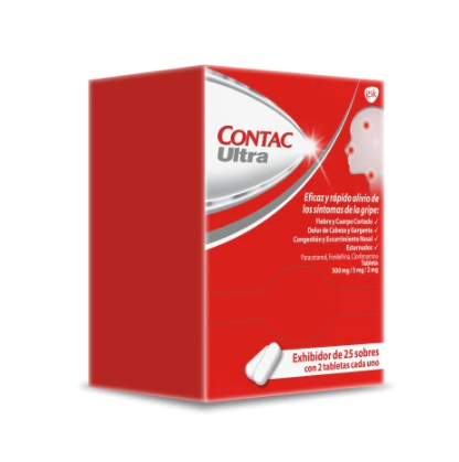 CONTAC ULTRA EXHIB. C/25 SOBS. C/2 TABS. 500/5/2 M