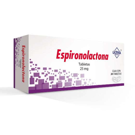 ESPIRONOLACTONA (Ultra) c/30 TABS. 25 MG.