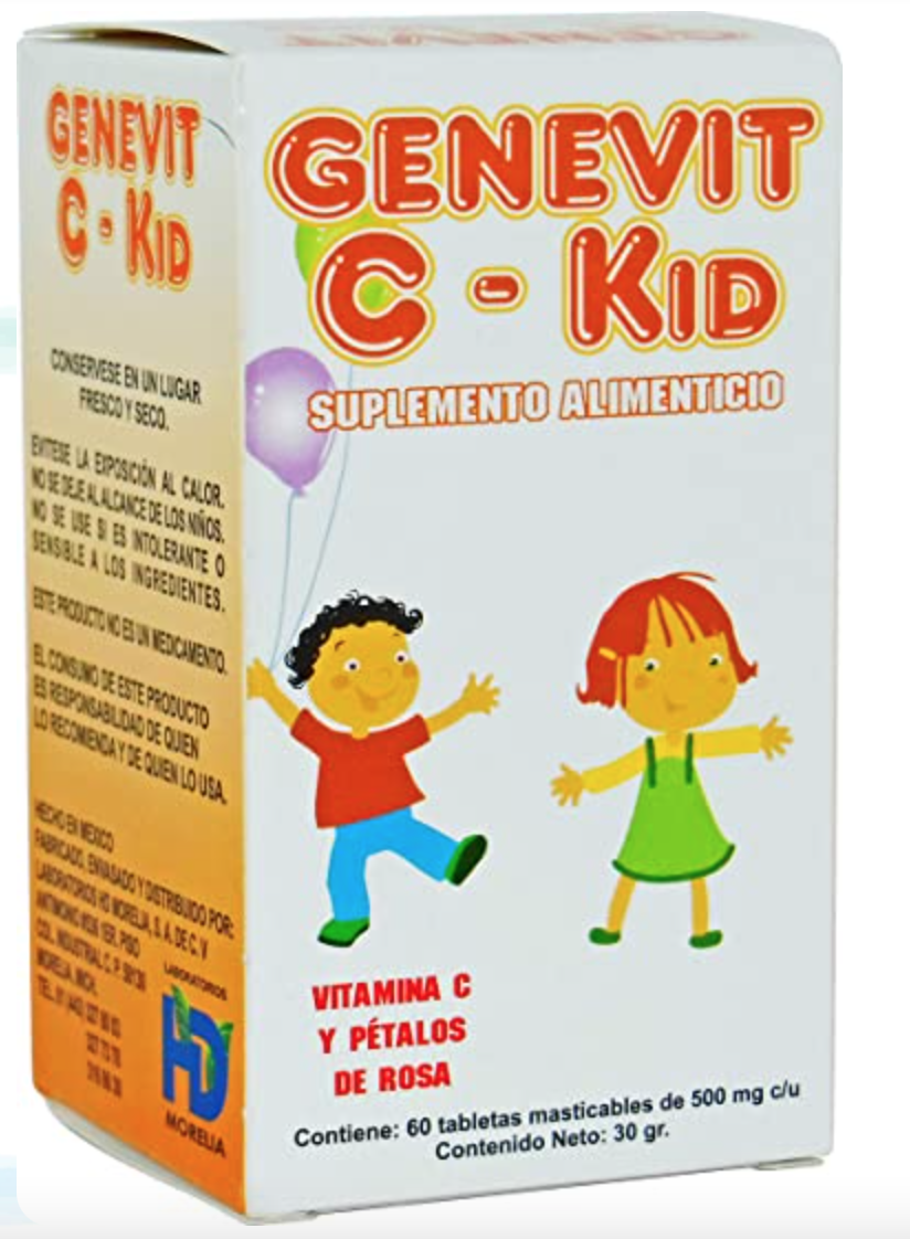 GENEVIT C-KID c/60 TABS. Masticables 500 MG.