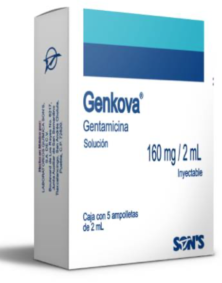 GENKOVA Sol. Iny. c/5 AMPTAS. 160 MG/2 ML.