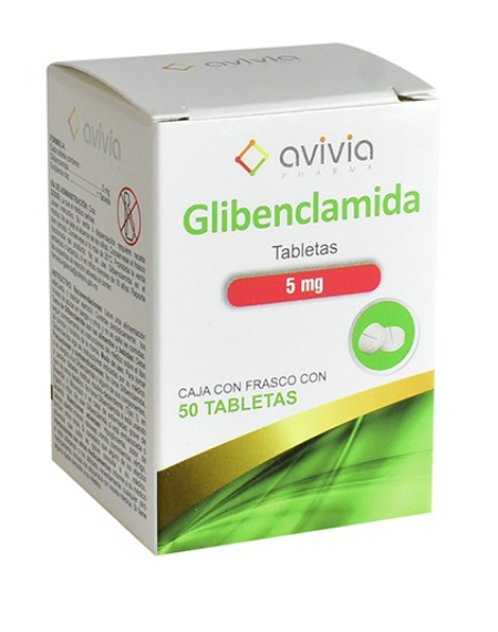 GLIBENCLAMIDA (AVIVIA) C/50 TABS. 5 MG.