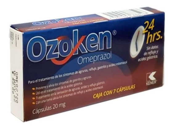 OZOKEN C/7 CAPS. 20 MG. (Omeprazol)