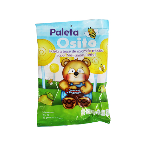 PALETA OSITO Bolsa c/16 PZAS. 10 G.