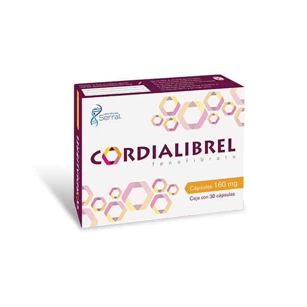 CORDIALIBREL c/30 CAPS. 160 MG. fenofibrato