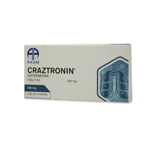 CRAZTRONIN C/4 TABS. 500 MG.