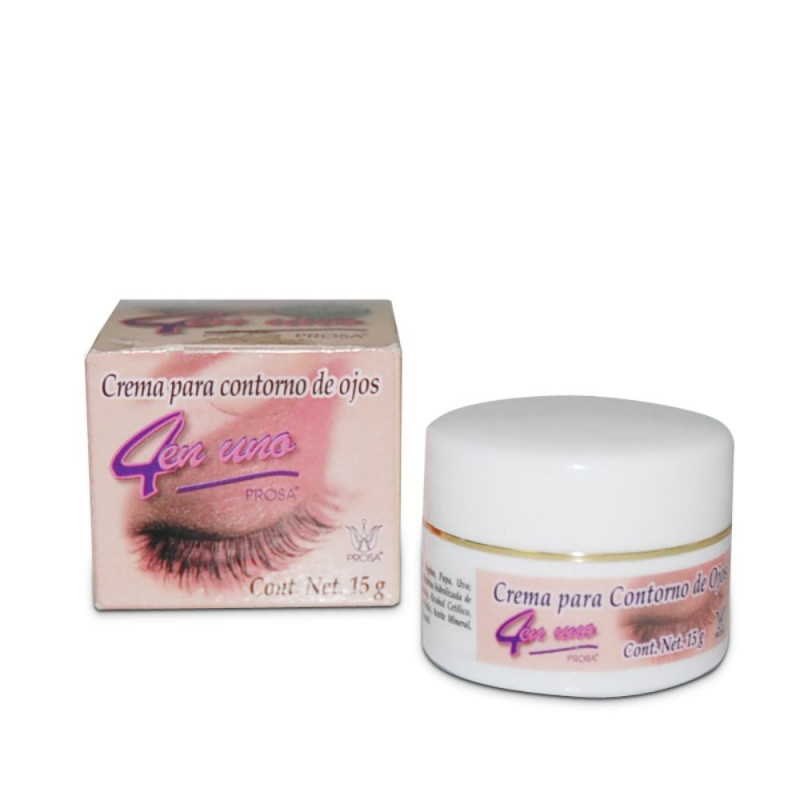 CREMA PARA CONTORNO DE OJOS 4 en UNO Tarro c/15 G.