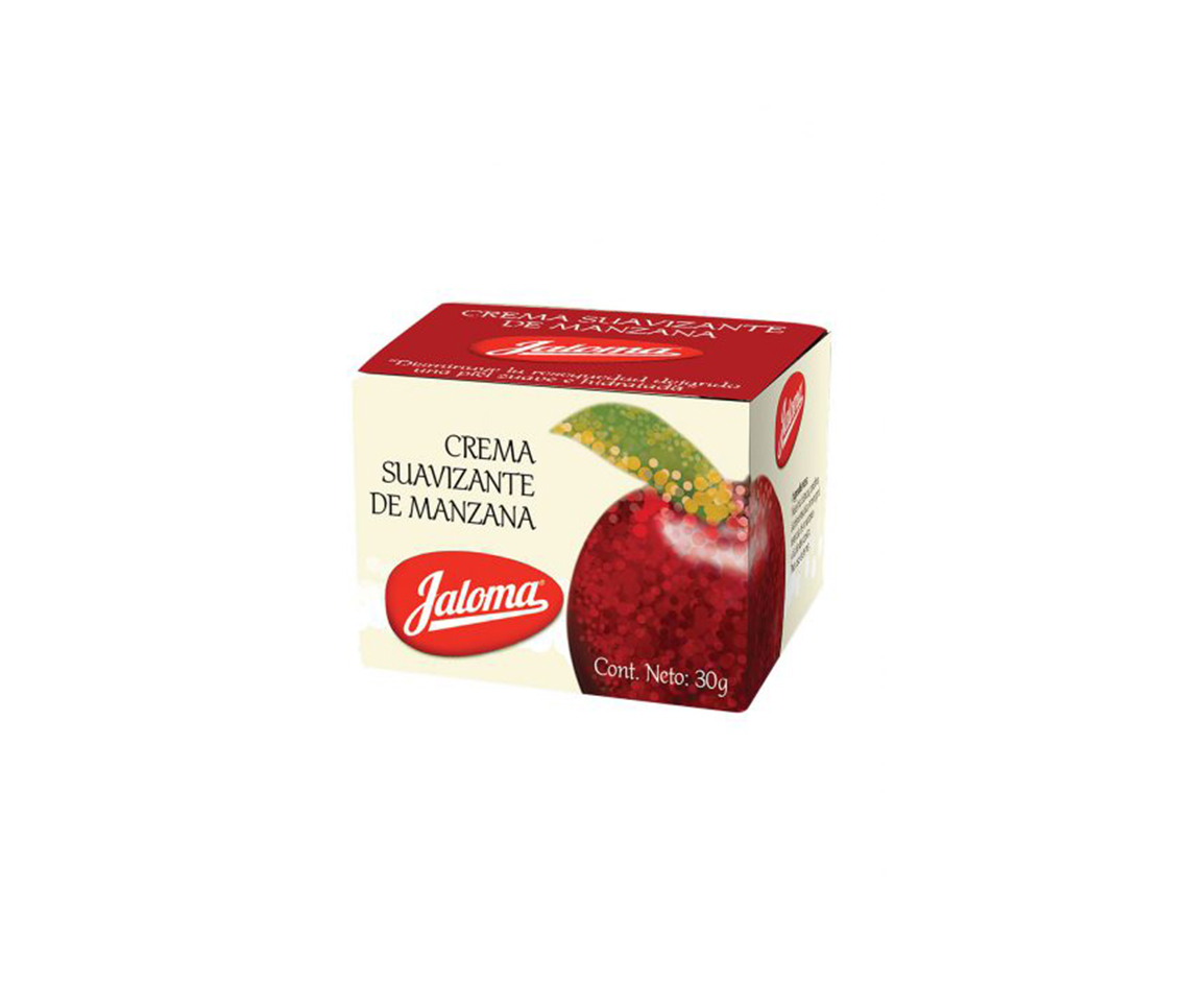 CREMA SUAVIZANTE DE MANZANA (Jaloma) Tarro c/30 G.