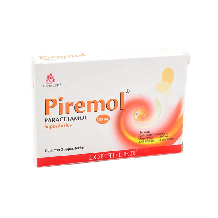 PARACETAMOL (Loeffler) c/3 SUPOSITORIOS 300 MG.