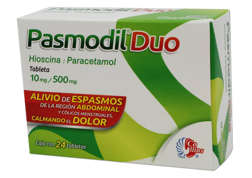 PASMODIL DUO c/24 TABS. 10/500 MG.