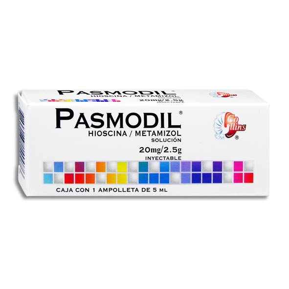 PASMODIL Sol. Iny. c/1 AMPTA. 20 MG-2.5 G/5 ML.