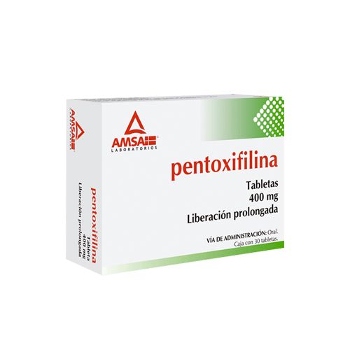 PENTOXIFILINA (AMSA) C/30 TABS. L.P. 400 MG.