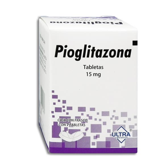 PIOGLITAZONA (ULTRA) C/7 TABS. 15 MG.