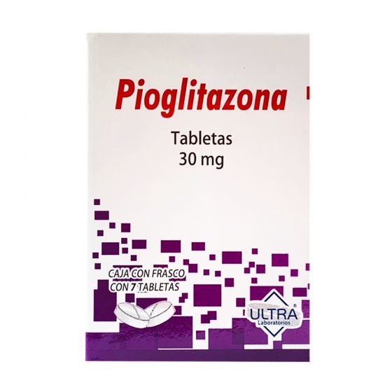 PIOGLITAZONA (Ultra) c/7 TABS. 30 MG.