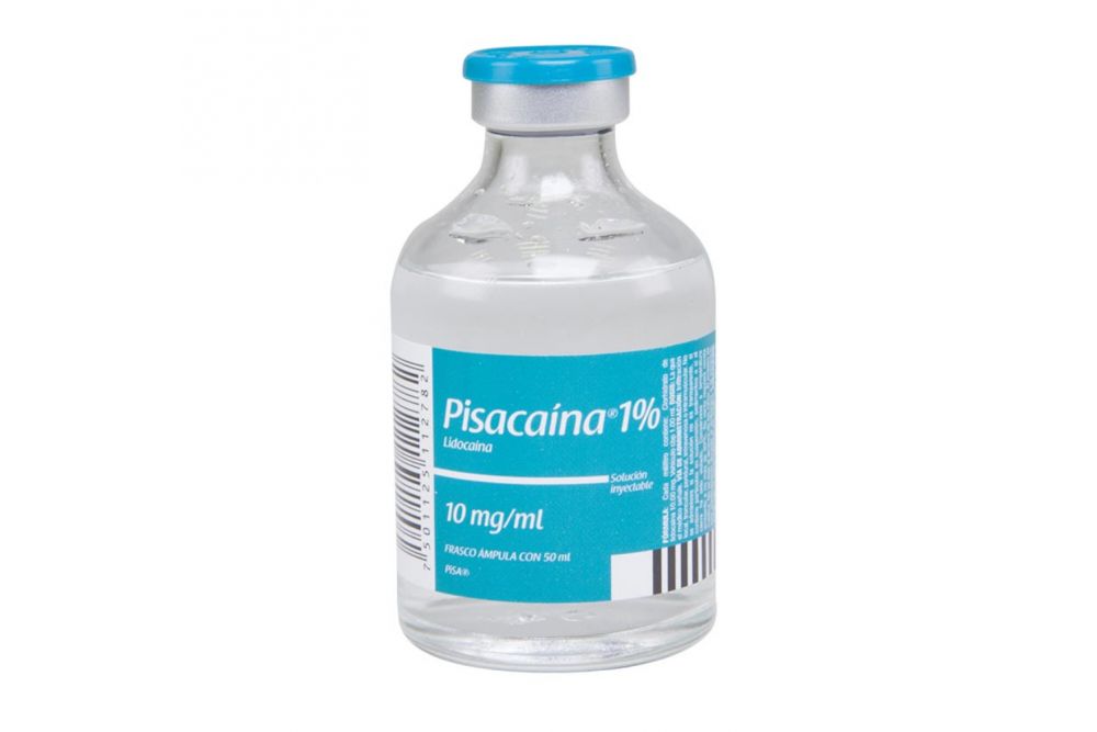 PISACAINA 1% Sol. Iny. c/1 FCO. AMP. 50 ML. 10 MG/1 ML.