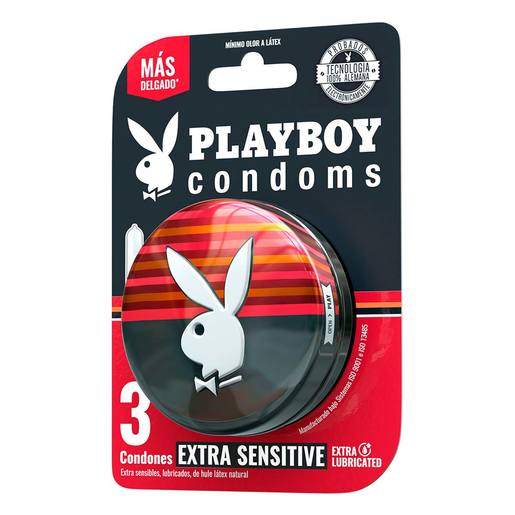 PLAYBOY EXTRA SENSITIVE Blister c/3 CONDONES.