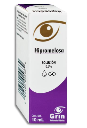 HIPROMELOSA (Grin) Sol. Oftálmica 0.5% Fco. Gotero 10 ML.