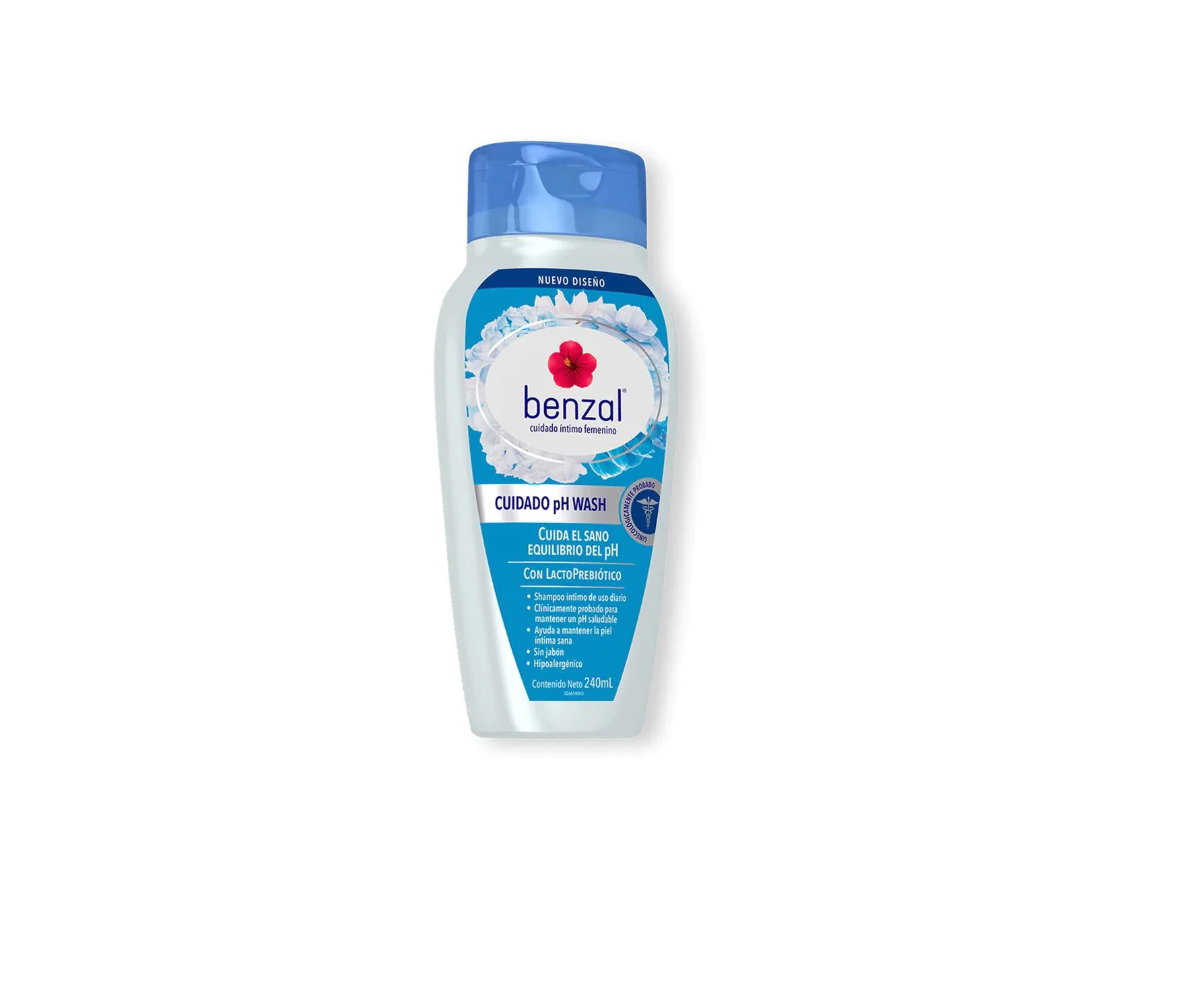 BENZAL CUIDADO pH WASH c/LACTOPREBIÓTICO Fco. c/240 ML.