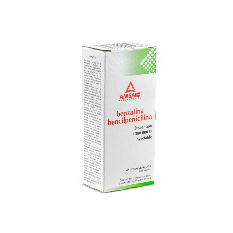 BENZATINA BPNA/BPNA.PROC./BPNA. (Amsa) Susp. Iny. c/1 FCO. AMP. 1´200M UI/3 ML.