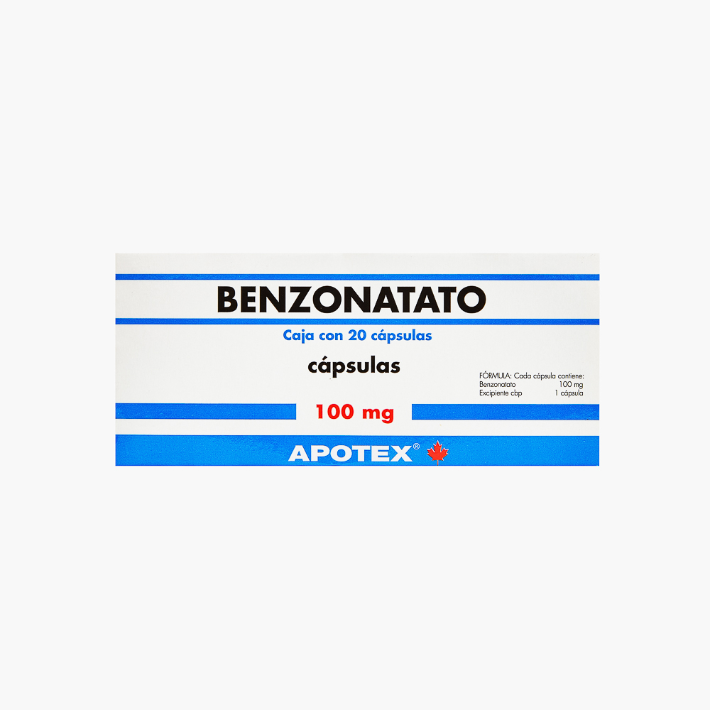 BENZONATATO (Apotex) c/20 CAPS. 100 MG.