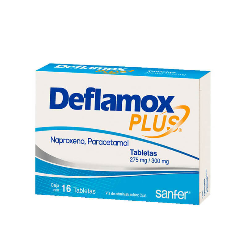 DEFLAMOX PLUS C/16 TABS. 275/300 MG.