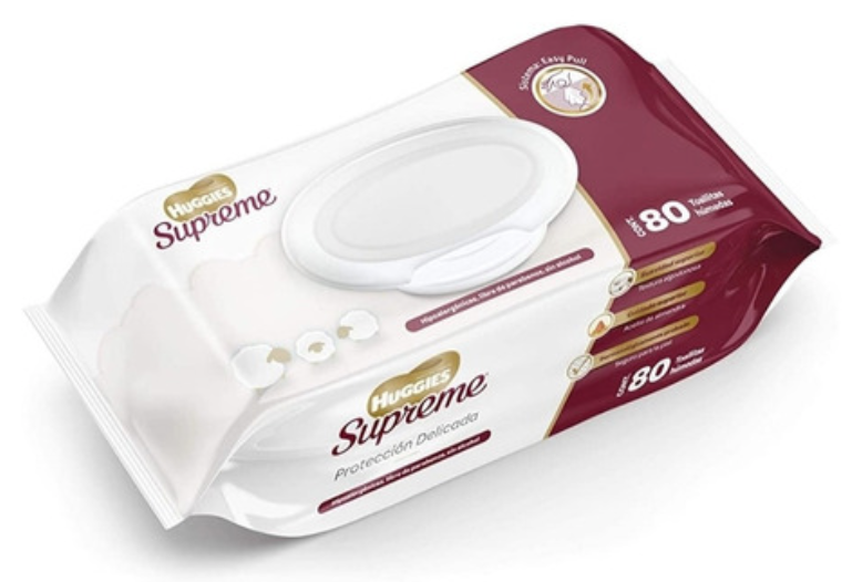 HUGGIES SUPREME Toallitas Húmedas Paq. c/80 Pzs.