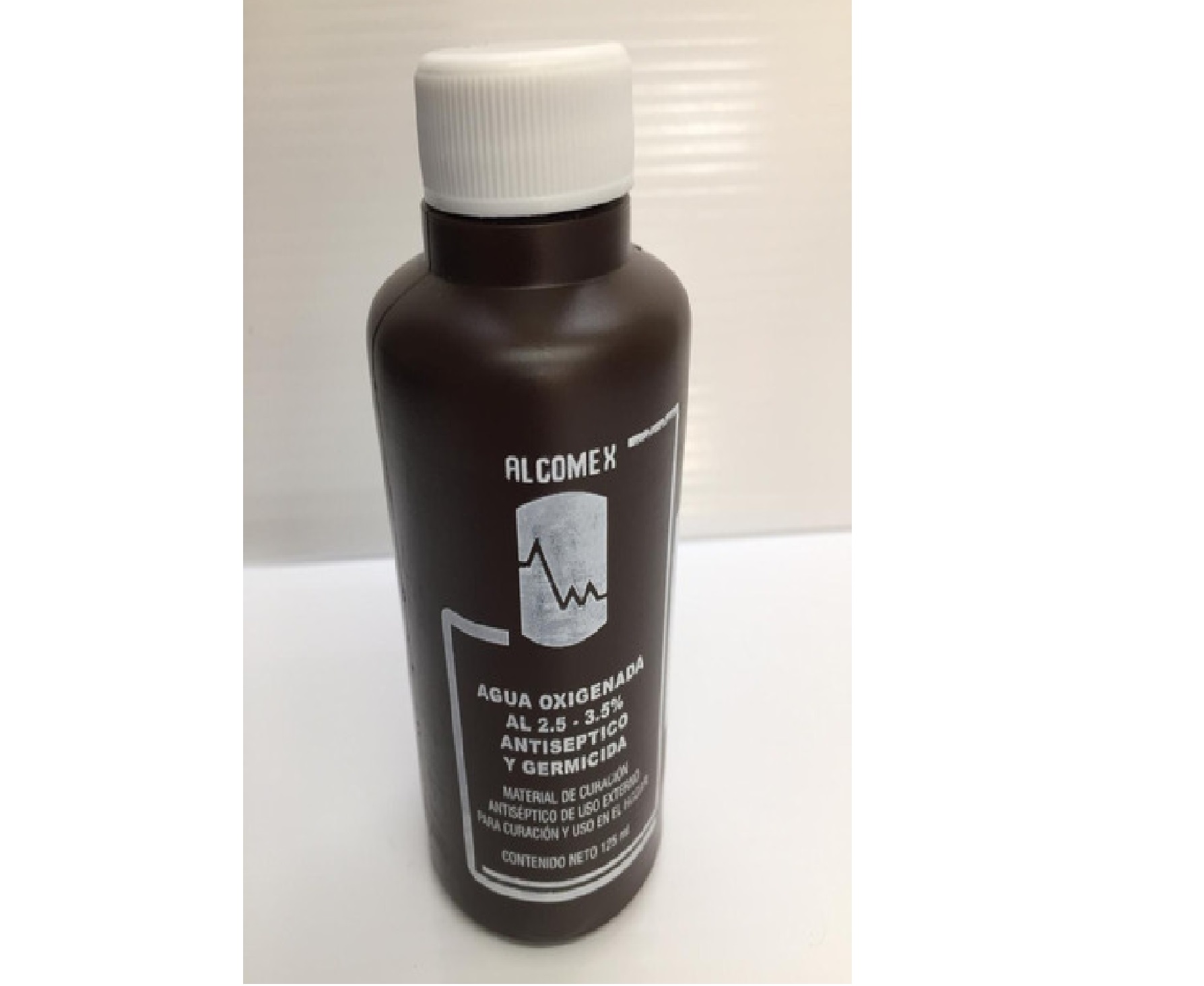AGUA OXIGENADA (Alcomex) SOLUCIÓN al 2.5-3.5%   Fco. 55 ML.